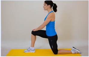Stretching the hip flexors