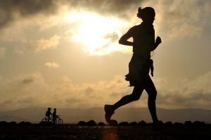 Sports massage helps runner